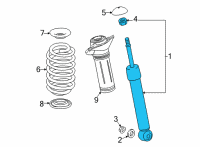 OEM 2021 Toyota Camry Strut Diagram - 48530-8Z135