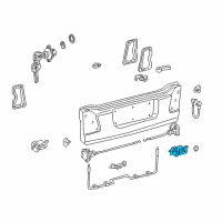 OEM Toyota Land Cruiser Hinge Diagram - 66110-60020