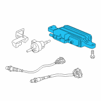 OEM 2009 Pontiac G8 Solenoid Asm, Evap Emission Canister Diagram - 19329627