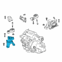 OEM 2021 Honda Accord Rubber Assembly, Engine Side Mounting Diagram - 50820-TVC-A31