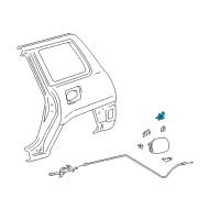 OEM 1994 Toyota Camry Latch Diagram - 77037-06010