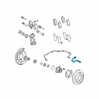 OEM 2002 Toyota Sequoia Brake Hose Diagram - 90947-02C43