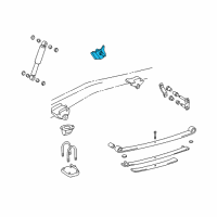 OEM 1995 Toyota Tacoma Shock Upper Bracket Diagram - 48506-35050