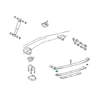 OEM 1996 Toyota Tacoma Silencer, Rear Spring Diagram - 48252-04030