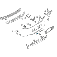 OEM Lincoln Navigator Reverse Sensor Diagram - 8A5Z-15K859-LA