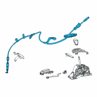 OEM 2020 Toyota Avalon Shift Control Cable Diagram - 33820-06520