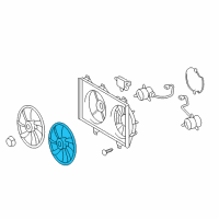 OEM 2015 Toyota Camry Fan Blade Diagram - 16361-0V310