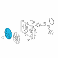 OEM 2013 Toyota Camry Fan Blade Diagram - 16361-0V320