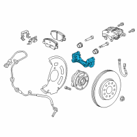 OEM 2021 Chevrolet Bolt EV Caliper Support Diagram - 13588983