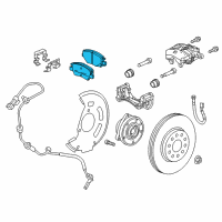 OEM 2017 Chevrolet Volt Brake Pads Diagram - 42793332