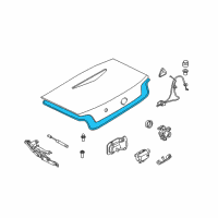 OEM BMW Z4 Trunk Lid Gasket Diagram - 51-71-7-016-194