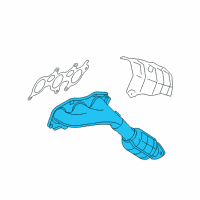 OEM Lexus IS250 Exhaust Manifold Sub-Assembly, Right Diagram - 17140-31120