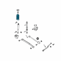 OEM Jeep Gladiator Front Coil Spring Right Diagram - 68341325AB