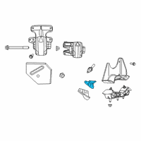 OEM Ram Bracket-Engine Mount Diagram - 68291383AB