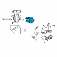 OEM 2021 Ram 1500 INSULATOR-Engine Mount Diagram - 68248757AD