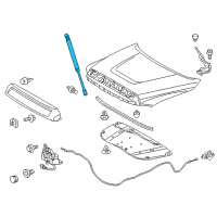 OEM 2014 Toyota Tundra Support Cylinder Diagram - 53440-0C050