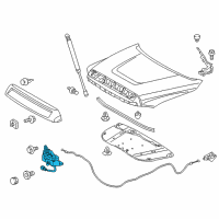 OEM 2020 Toyota Tundra Lock Assembly Diagram - 53510-0C070