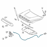 OEM 2016 Toyota Tundra Release Cable Diagram - 53630-0C030