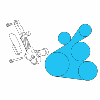 OEM 2017 Toyota Corolla iM Serpentine Belt Diagram - 90916-02609