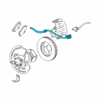 OEM 2001 Ford Mustang Brake Hose Diagram - 3R3Z-2A442-DA