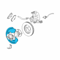 OEM 2004 Ford Mustang Splash Shield Diagram - YR3Z-2C028-AA