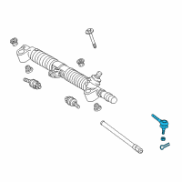 OEM 2012 Scion iQ Outer Tie Rod Diagram - 45046-79025