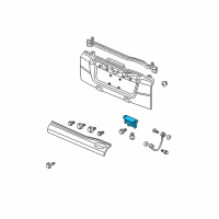 OEM 2011 Honda Element Hinge, Tailgate (Lower) Diagram - 68730-SCV-A11ZZ