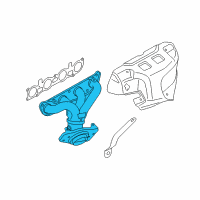 OEM 2014 Nissan Sentra Exhaust Manifold With Catalytic Converter Diagram - 14002-3SR0A
