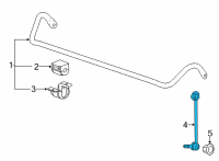 OEM 2021 Cadillac CT4 Stabilizer Link Diagram - 20887086