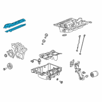 OEM Cadillac Valve Cover Diagram - 12667118