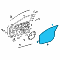 OEM 2019 Toyota Camry Surround Weatherstrip Diagram - 67861-06180