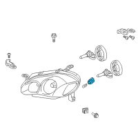 OEM Toyota Corolla Socket Diagram - 90075-60049