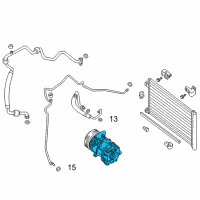 OEM 2014 Nissan Sentra Compressor-Air Conditioner Diagram - 92600-3SH1C