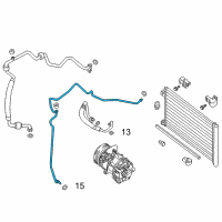 OEM 2015 Nissan Sentra Pipe Assembly-Front Cooler, High Diagram - 92440-3SC0A