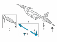 OEM 2020 BMW X7 RIGHT TIE ROD Diagram - 32-10-6-884-810