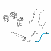 OEM 2010 Dodge Ram 2500 Hose-Power Steering Return Diagram - 68031849AG