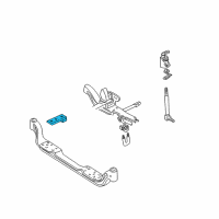 OEM 1991 GMC K1500 Bracket, Front Stabilizer Shaft Diagram - 15640331