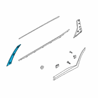 OEM 2022 Hyundai Palisade GARNISH Assembly-RR Dr Frame RH Diagram - 83260-S8000