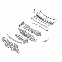 OEM 2015 Kia Sedona Strip-Cowl Top Cover Diagram - 86152A9000