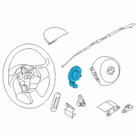 OEM 2019 Nissan Versa Clock Spring Steering Wire Diagram - 25554-3BA7C