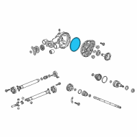 OEM Cadillac CT6 Differential Cover Gasket Diagram - 23417961