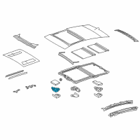 OEM 2018 Lexus LS500 Gear Assembly, Sliding Roof Diagram - 63260-50100