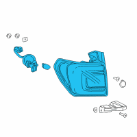 OEM 2018 GMC Acadia Tail Lamp Diagram - 84709442