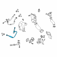 OEM Cadillac Oil Line Diagram - 12652339