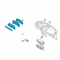 OEM 2009 Kia Borrego Cluster Assembly-Instrument Diagram - 940012J010