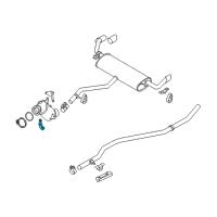 OEM 2014 BMW 740Li xDrive Holder Catalytic Converter Near Engine Diagram - 18-20-7-610-689