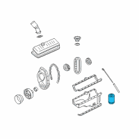 OEM Oldsmobile Bravada Filter Change Maintenance Kit Diagram - 25070792