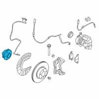 OEM 2021 BMW 330i xDrive Wheel Hub With Bearing Diagram - 31-20-6-871-193