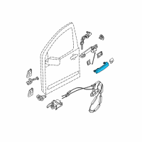 OEM 2021 Nissan NV1500 Outside Handle Grip Diagram - 80640-ZS05A