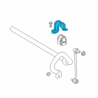 OEM Toyota Camry Stabilizer Bar Bracket Diagram - 48809-33010